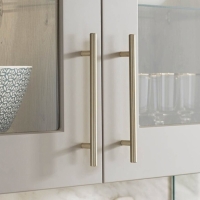 Ручка-рейлинг, d=10 мм, м/о 128 мм, цвет сатиновый никель