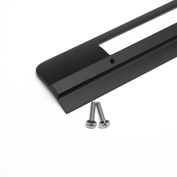 Ручка скоба мебельная RS1402, м/о=192, цвет черный