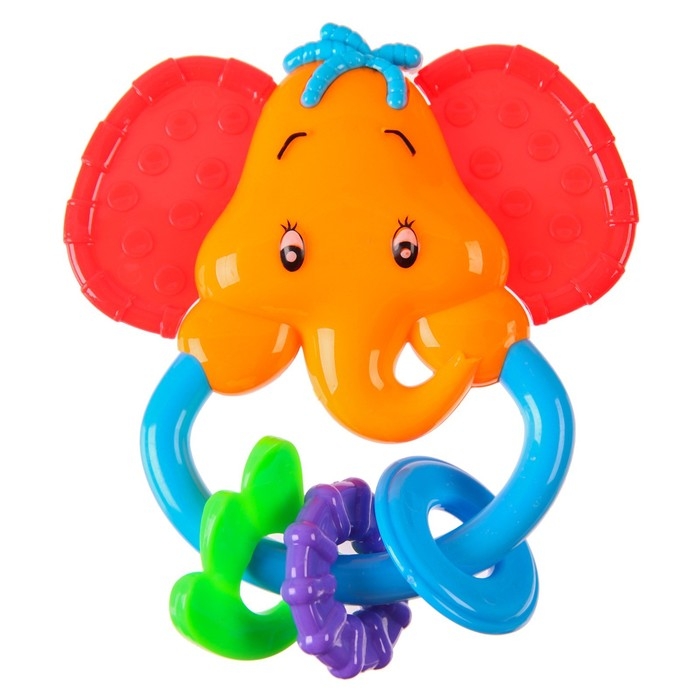 Погремушка &laquo;Африка: Слоник&raquo;, цвет МИКС, Крошка Я