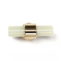 Ручка кнопка CAPPIO PK106, D=12 мм, пластик, цвет фосфор/золото