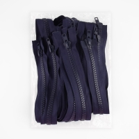 Молния &laquo;Трактор&raquo;, №10, разъёмная, 2 бегунка, замки автомат, 90 см, цвет тёмно-синий, цена за 1 штуку