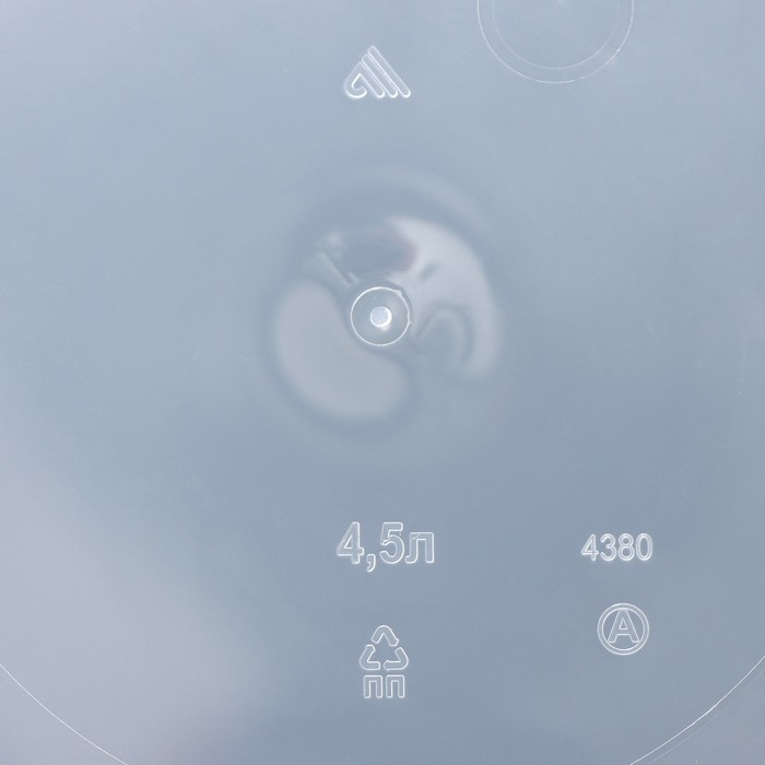 Кашпо для цветов со вставкой &laquo;Линель&raquo;, 4,5 л, d=19 см, h=19 см, прозрачный