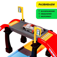 Гараж трасса &laquo;Крутой вираж&raquo;, 3 металлические машины, аксессуары