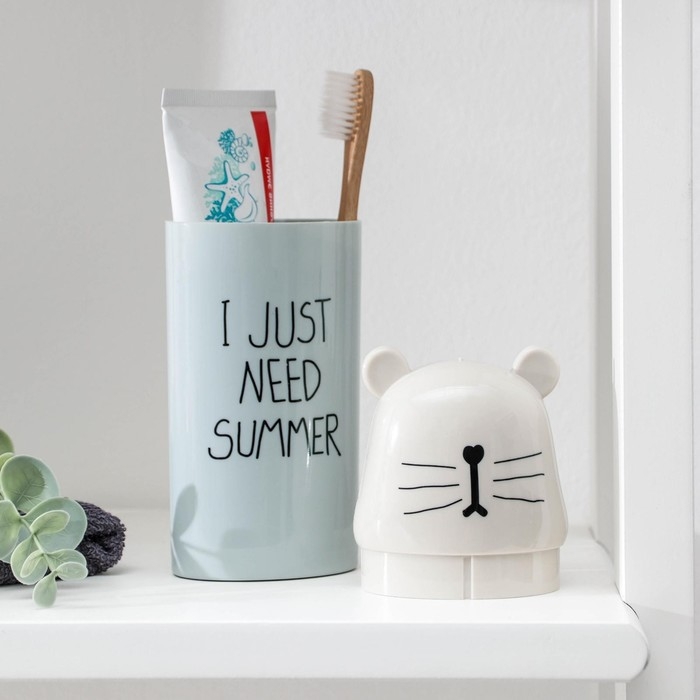 Футляр для зубной щётки и пасты &laquo;Ушастик&raquo;, 7&times;4,5&times;19 см, цвет МИКС