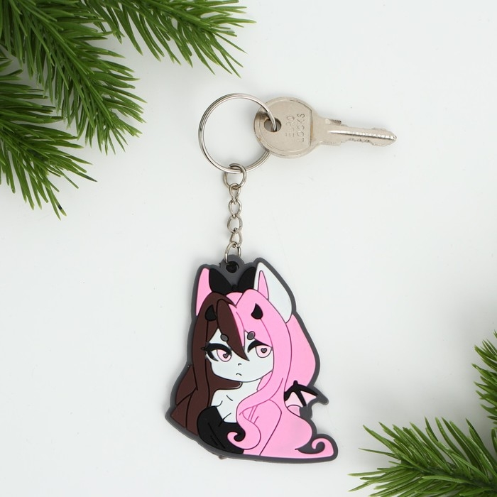 Брелок для ключей , резиновый, аниме &laquo;Чиби&raquo;, 6,2 х 5,3 см