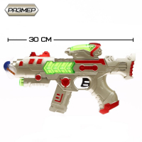 Автомат &laquo;Легион&raquo;, с вращающимся элементом, световые и звуковые эффекты, работает от батареек, цвета МИКС