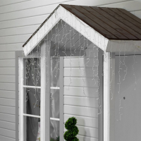 Гирлянда &laquo;Бахрома&raquo; 3 &times; 0.9 м, IP44, УМС, прозрачная нить, 232 LED, свечение синее, 220 В