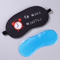 Маска для сна с гелевым вкладышем &laquo;Утро&raquo;, 19 &times; 10 см, резинка одинарная, цвет чёрный