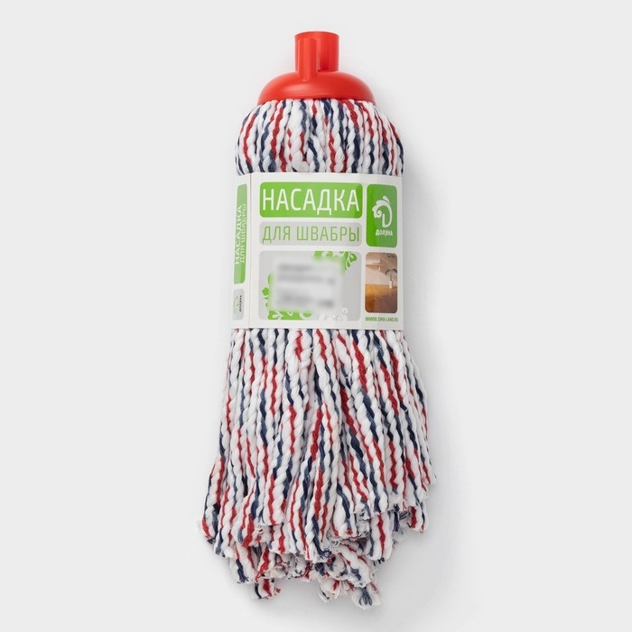 Насадка для швабры верёвочная Доляна, микрофибра, 30&times;7&times;6,5 см, цвет МИКС