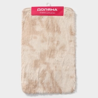 Коврик Доляна &laquo;Пушистик&raquo;, 50&times;80 см, цвет бежевый