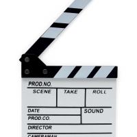 Кинохлопушка режиссёра, белая, 20 х 20 см