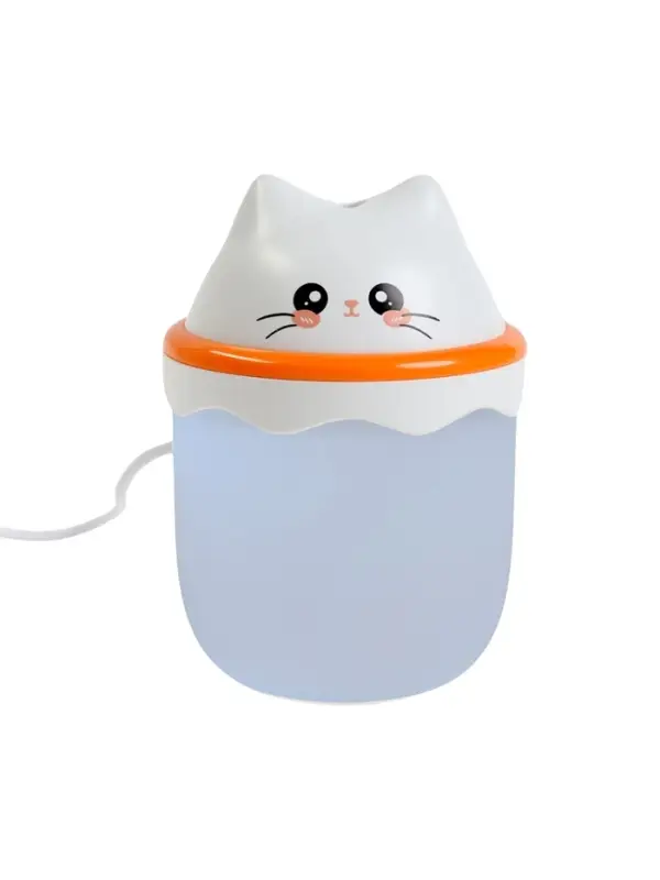 Увлажнитель HM-16 "Котенок", ультразвуковой, 0.21 л, подсветка, USB ( в комп-те)