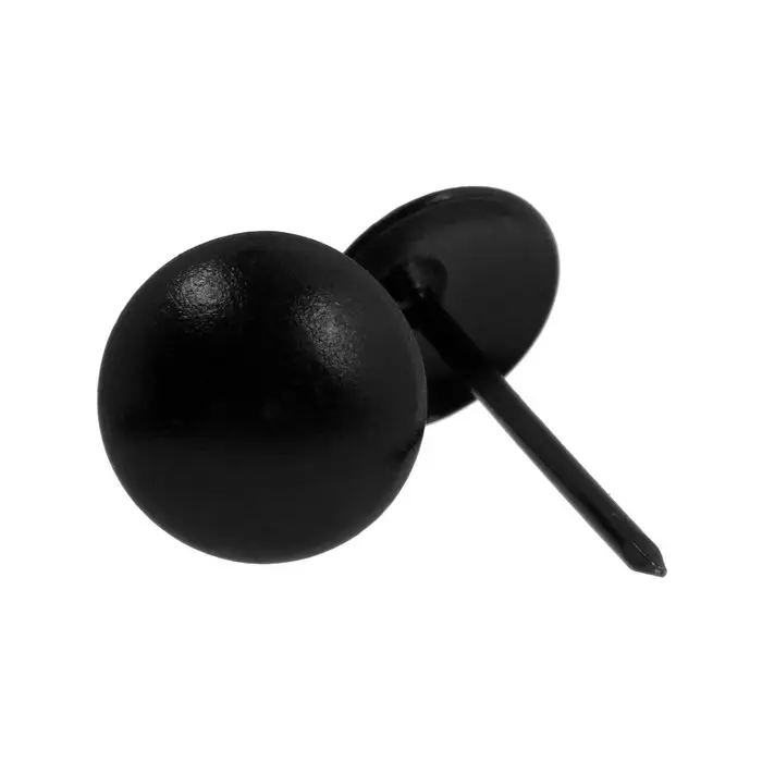 Гвозди ТУНДРА, декоративные, обивочные, 11&times;19 мм, черный, 100 шт.