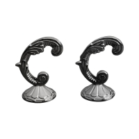 Крючок для штор KS002, однорожковый, цвет хром