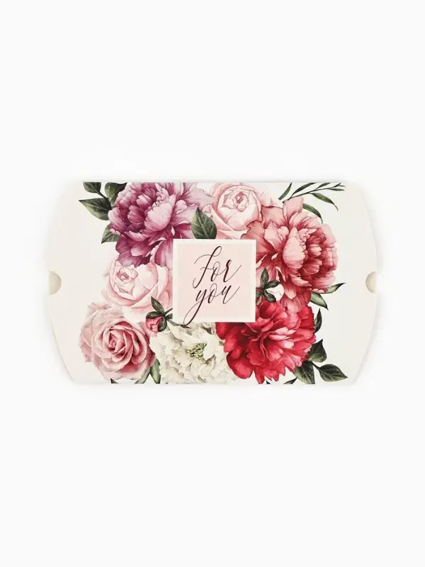 Коробка подарочная складная фигурная, упаковка, &laquo;Цветочная нежность&raquo;, 11 х 8 х 2 см