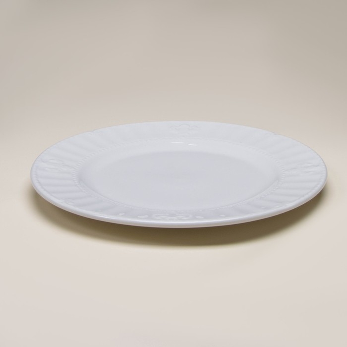 Набор фарфоровых тарелок SL Home &laquo;Винтаж фрэнч&raquo;, d=27 см, цвет белый