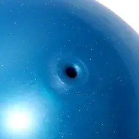 Мяч для художественной гимнастики Металлик с блестками, диаметр 19см, цвет синий