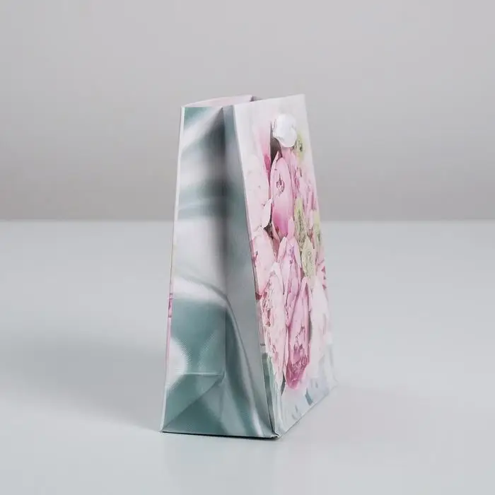 Пакет подарочный ламинированный, упаковка, &laquo;Радости!&raquo;, S 12 х 15 х 5.5