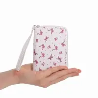 Кошелек жен 07-01-01 Июнь2534 бантики, 12*1,5*9 см, 2 отд+отд/молн, д/карт, белый