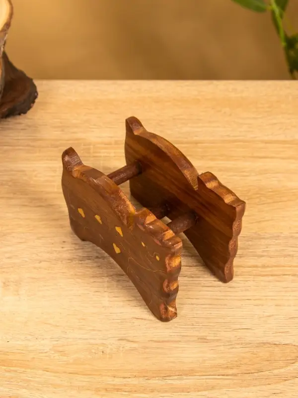 Подставка под горячее "Кошка" (набор 6 шт), 11,5х13х6,5 см, дерево шишам