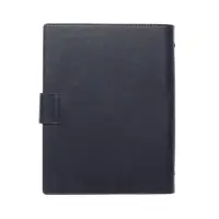 Органайзер на кольцах, А5, с хлястиком, 80л, линия, к/зам, Синий