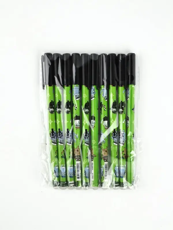 Ручка пластик пиши-стирай с колпачком "Коты", синяя паста, гелевая 0,5 мм