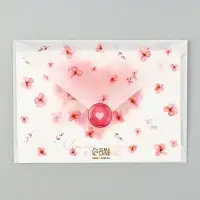 Открытка с конвертом и наклейкой &laquo;Мамочке&raquo;, тиснение, 11 х 16 см