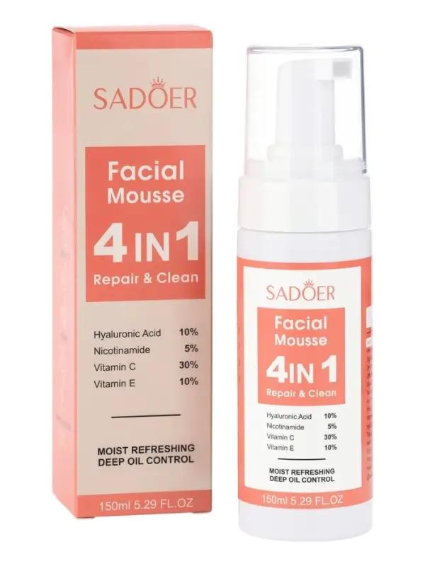 Пенка для умывания 4 в1, восстановление и очищение, 150 мл