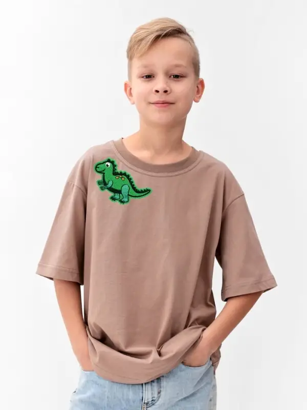 Термоаппликация &laquo;Дракоша&raquo;, 7.5&times;5.5 см, зелёная