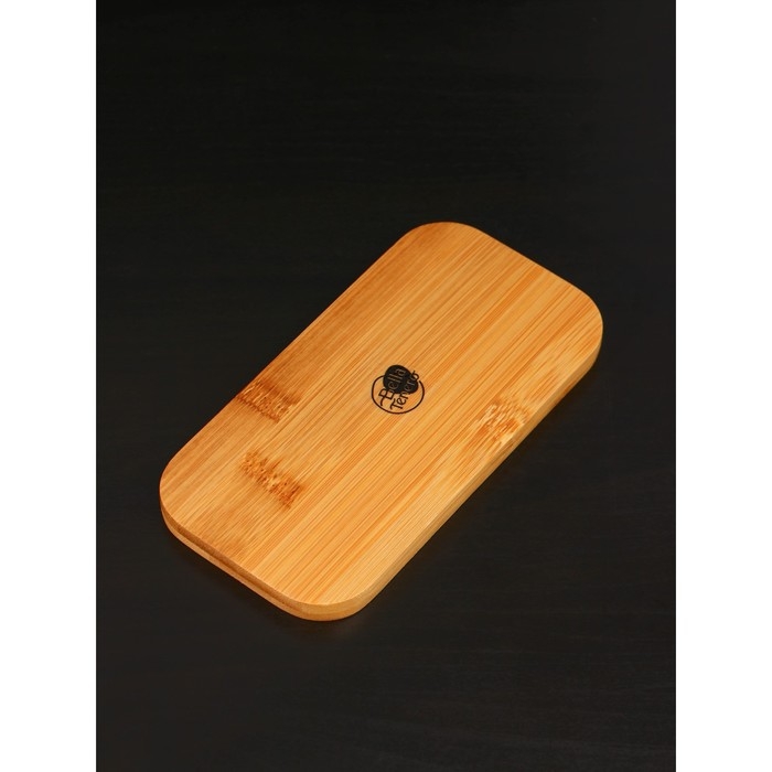 Набор фарфоровый для специй на бамбуковой подставке BellaTenero &laquo;Медведи&raquo;, 2 предмета: солонка 80 мл, перечница 80 мл, цвет белый