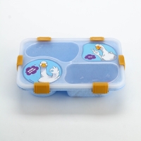 Ланч - бокс с 4 секциями &laquo;Наслаждаюсь&raquo;, 23 х 17 х 5,5 см, голубой