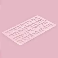 Форма для шоколада &laquo;Алфавит&raquo;, 35&times;20 см, 31 ячейка, прозрачная