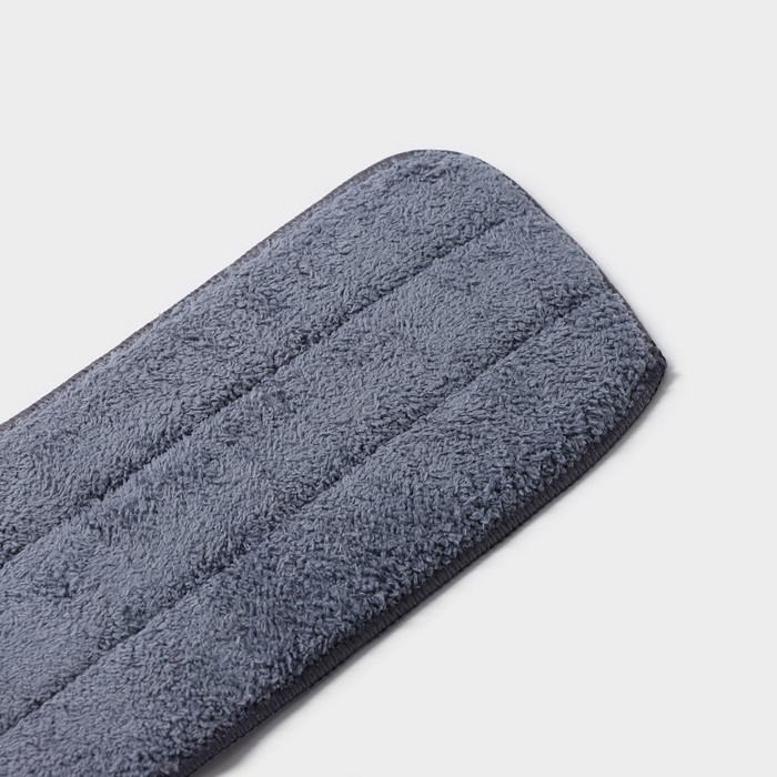 Насадка для швабры с распылителем Доляна, 40&times;13 см, микрофибра, цвет серый