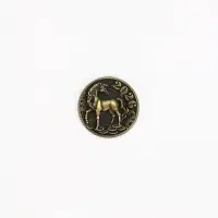 Монета новогодняя металлическая латунь &laquo;Монета прибыли&raquo; 2.5 см в подарочной коробке