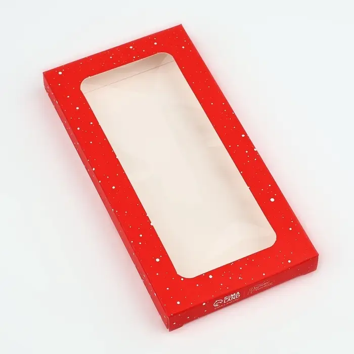 Коробка для шоколада &laquo;С Новым годом!&raquo;, с окном, 17 х 8.5 х 1.5 см