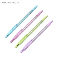 Ручка шариковая ErichKrause R-301 Spring Stick & Grip, узел 0.7 мм, чернила синие, резиновый держатель, длина линии письма 2000 метров,МИКС