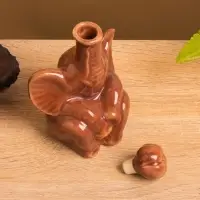 Сосуд для масла &laquo;Слон&raquo;, 7.5&times;9.5&times;14 см, керамика, коричневый