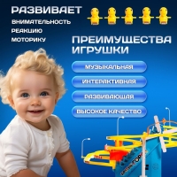Развивающая игрушка &laquo;Утиный трек&raquo;, световые и звуковые эффекты, 5 уточек в наборе, работает от аккумулятора и от сети