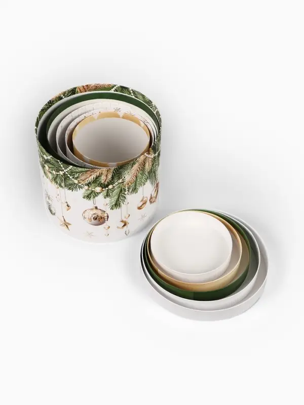 Набор подарочных коробок 5 в 1 &laquo;Золотые шары&raquo;, 13&times;14‒19.5&times;22 см