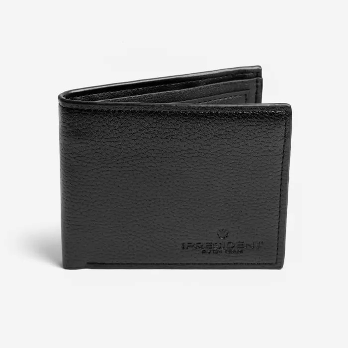 Бумажник из искусственной кожи &laquo;President&raquo;, 12 x 10 см, чёрный