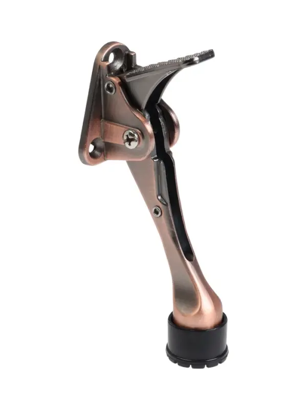 Фиксатор дверной LOCKLAND &ldquo;козья ножка&rdquo;, с автоподъемом, цвет медь