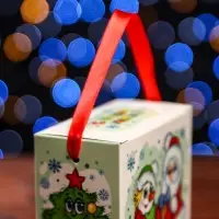 Подарочная коробка &laquo;Новогодняя компания&raquo;, 11&times;6&times;11 см