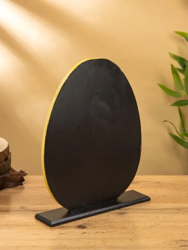 Сувенир "Яйцо" МДФ 25х6х30 см,  цв. жёлтый