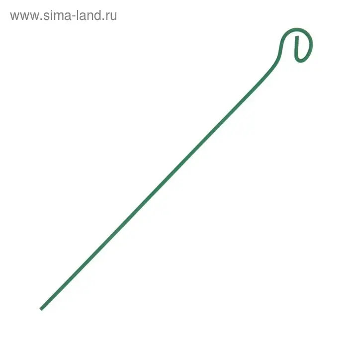 Колышек для подвязки растений, h=100 см, d=3 мм см, проволочный, зелёный, Greengo