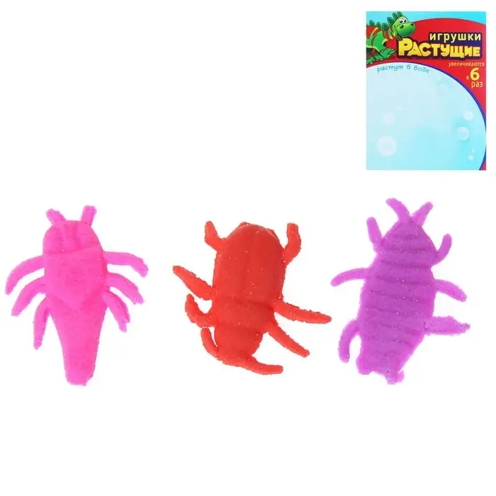 Растущие животные &laquo;Насекомые&raquo;, набор 3 шт., МИКС