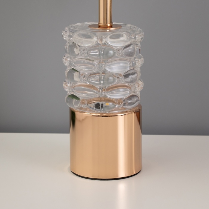 Лампа настольная "Паулина" 1х40Вт Е27 1х5Вт LED золото 25х25х43см