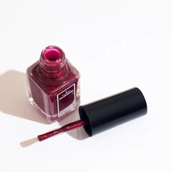 Лак для ногтей с эффектом геля SHIMMER тон S114 вишнево-золотой искрящийся, 6 мл