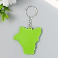 Брелок для ключей на кольце &laquo;Лисёнок с кактусом-сердечком&raquo;, резина, 5.5&times;5.5 см