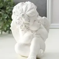Статуэтка "Ангелочек сидячий"малый, 18х14х13 см