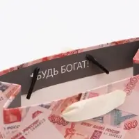 Пакет подарочный &laquo;Деньги&raquo;, S 12 &times; 15 &times; 5,5 см